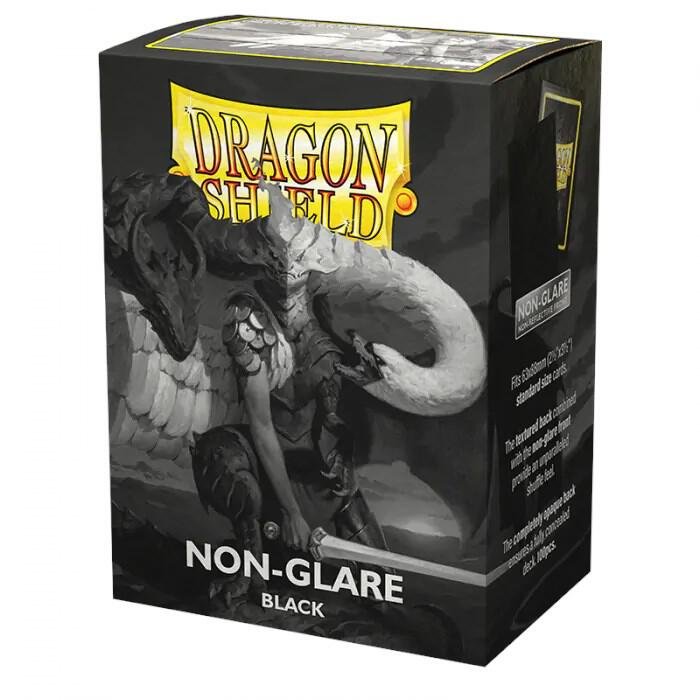 Dragon Shield Non-Glare Matte Card Protector Sleeves Black 100 Count Trading Card Sleeve