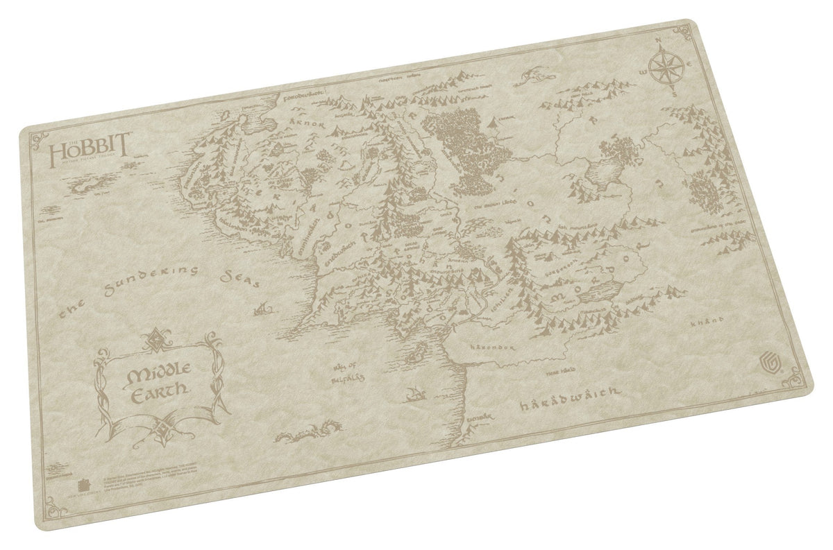 Ultimate Guard Sophoskin Playmat The Hobbit Middle-Earth Map Officially Licensed TCG Playmat Non-Slip Gaming Mat for Trading Card Games Desk