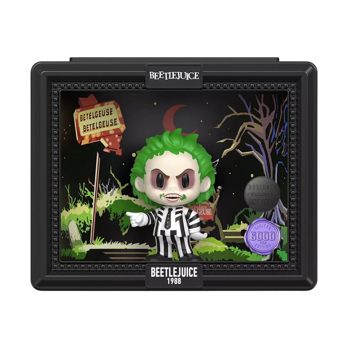 Beetlejuice 1988 Thrilljoy Pix! Pop Culture Immortalized 1 Of 6000 Vinyl Figure - BoxLunch Hot Topic Exclusive