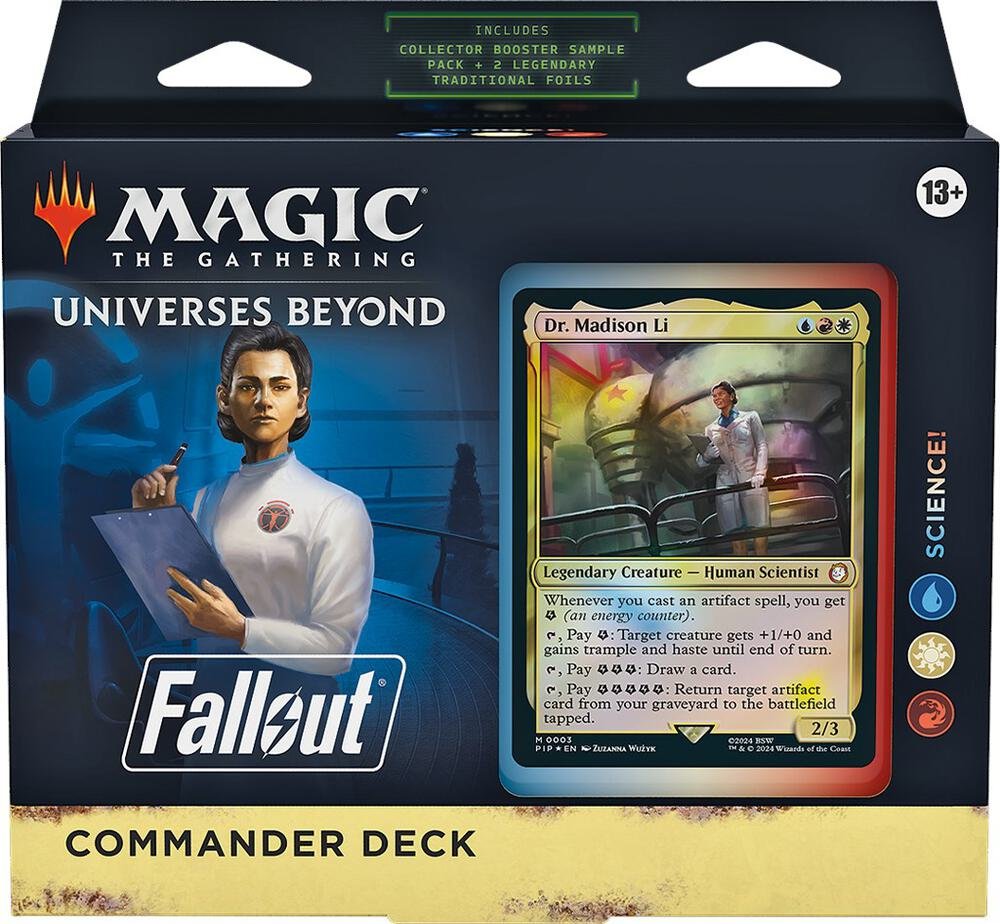 Magic The Gathering TCG Universes Beyond Fallout Science Commander Deck – MTG Cards