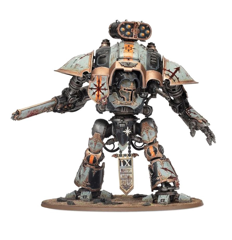 Warhammer 40K Imperial Knights Knight Questoris Model Kit – Multipart Plastic War Machine Figure with 6 Build Configurations for Warhammer 40,000