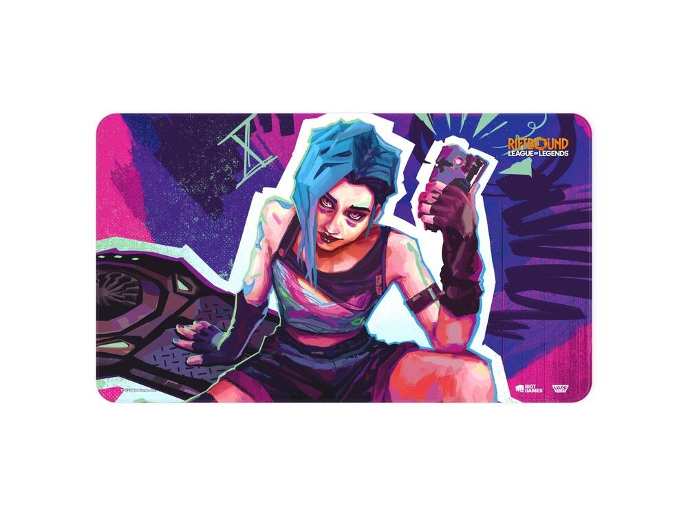 Riftbound League Of Legends Playmat Tabletop Card Game Accessory - Jinx