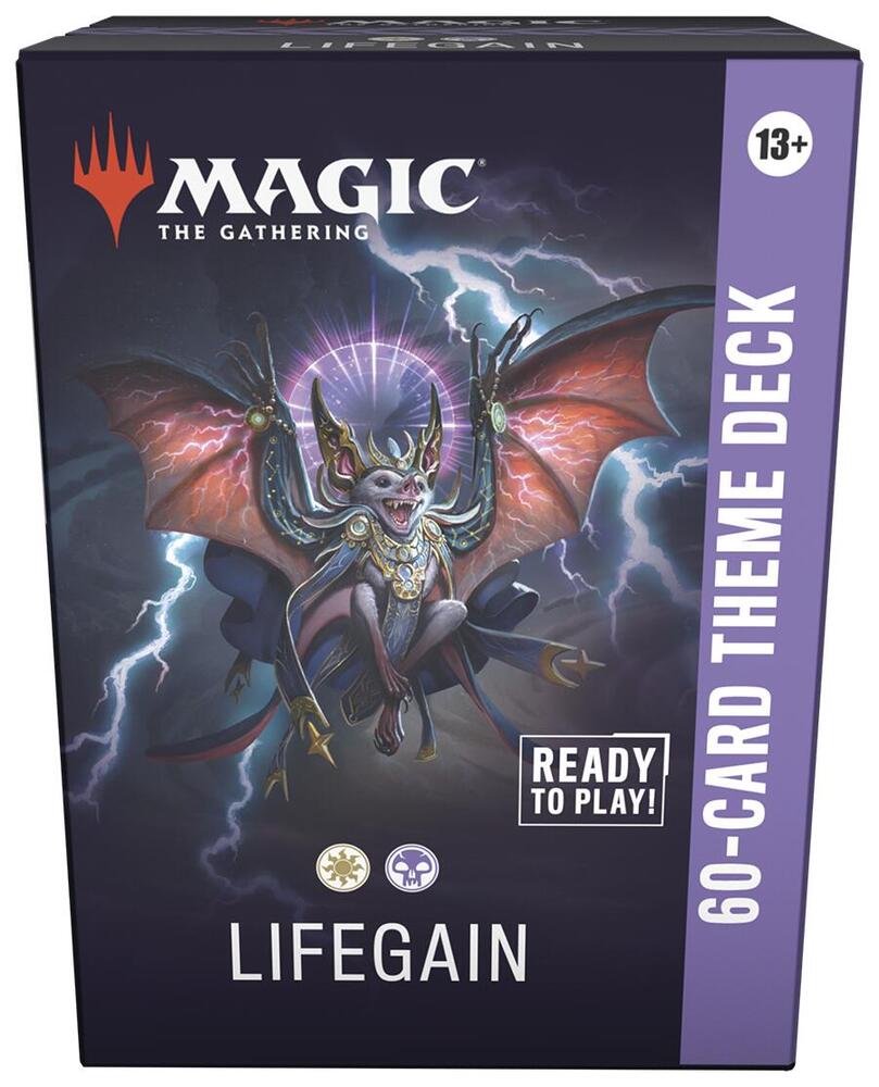 Magic: The Gathering Secrets of Strixhaven Lifegain Theme Deck – 60-Card Prebuilt MTG Deck with 5 Double-Sided Tokens, Deck Box & Strategy Insert