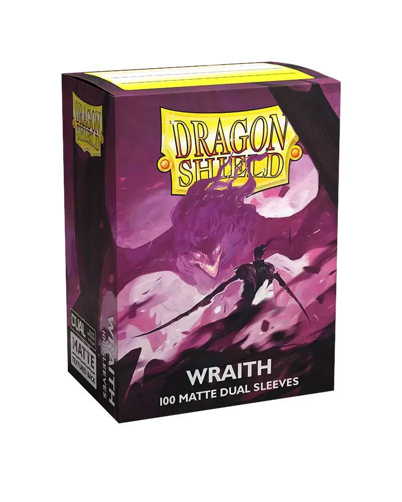 Dragon Shield Matte Dual Sleeves Wraith 100ct Trading Card Game Protective Card Sleeves
