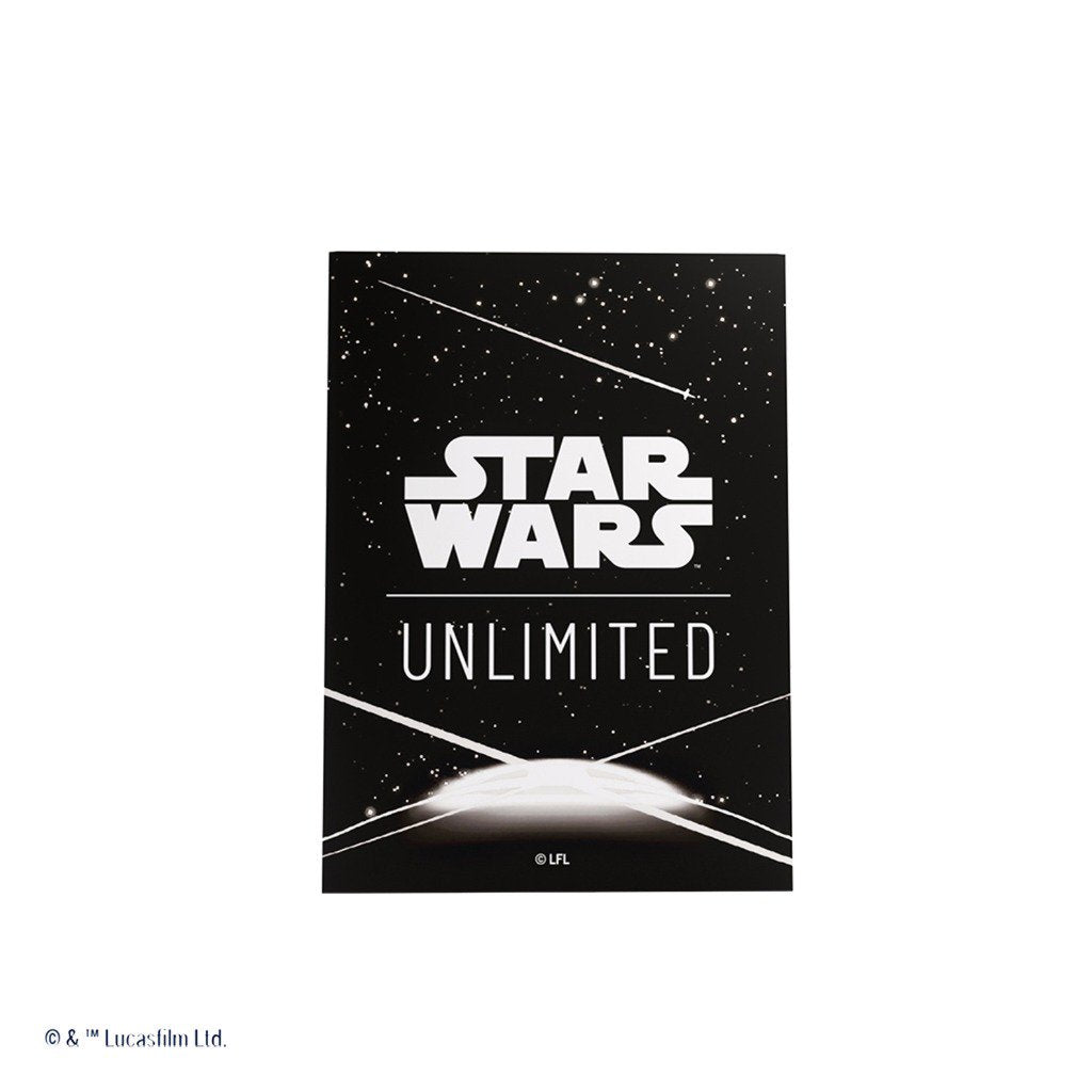 Star Wars Unlimited Art Card Sleeves, Card Back White, 60 Standard Size Sleeves with 1 Clear Leader Sleeve, Durable Printed Card Protectors for TCG
