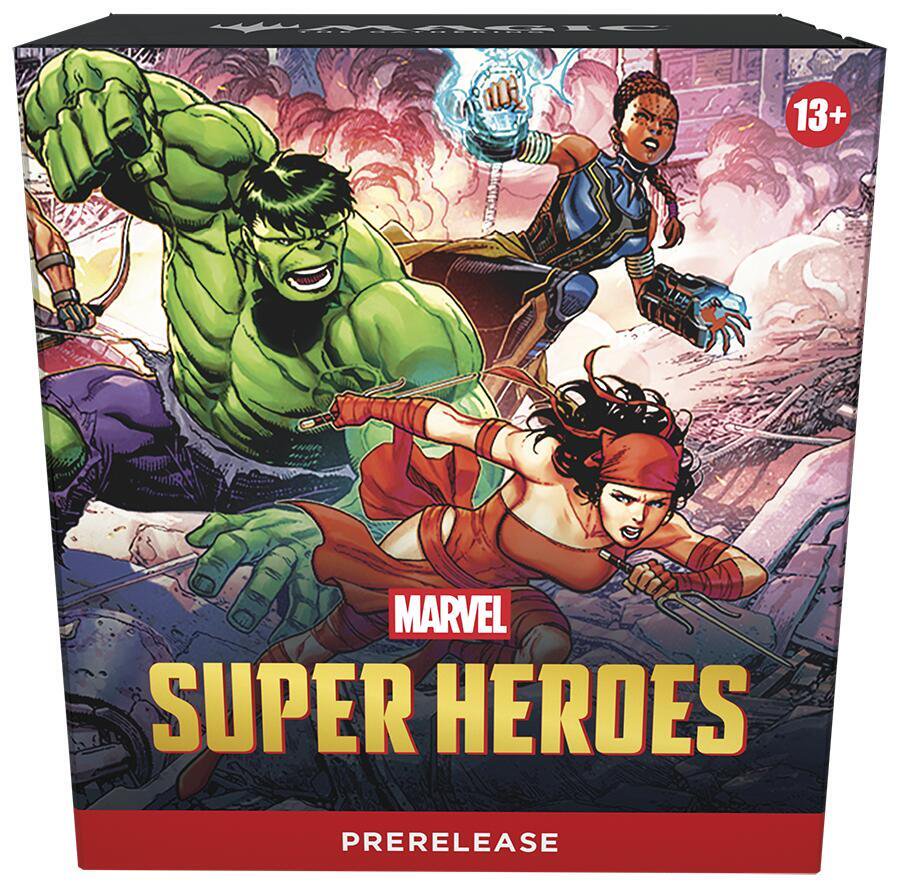 Magic: The Gathering TCG Marvel Super Heroes Prerelease Kit Play Boosters and Accessories