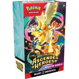Pokemon Mega Evolution Ascended Heroes Booster Bundle with 6 Booster Packs *Preorder* Release 4/24/2026