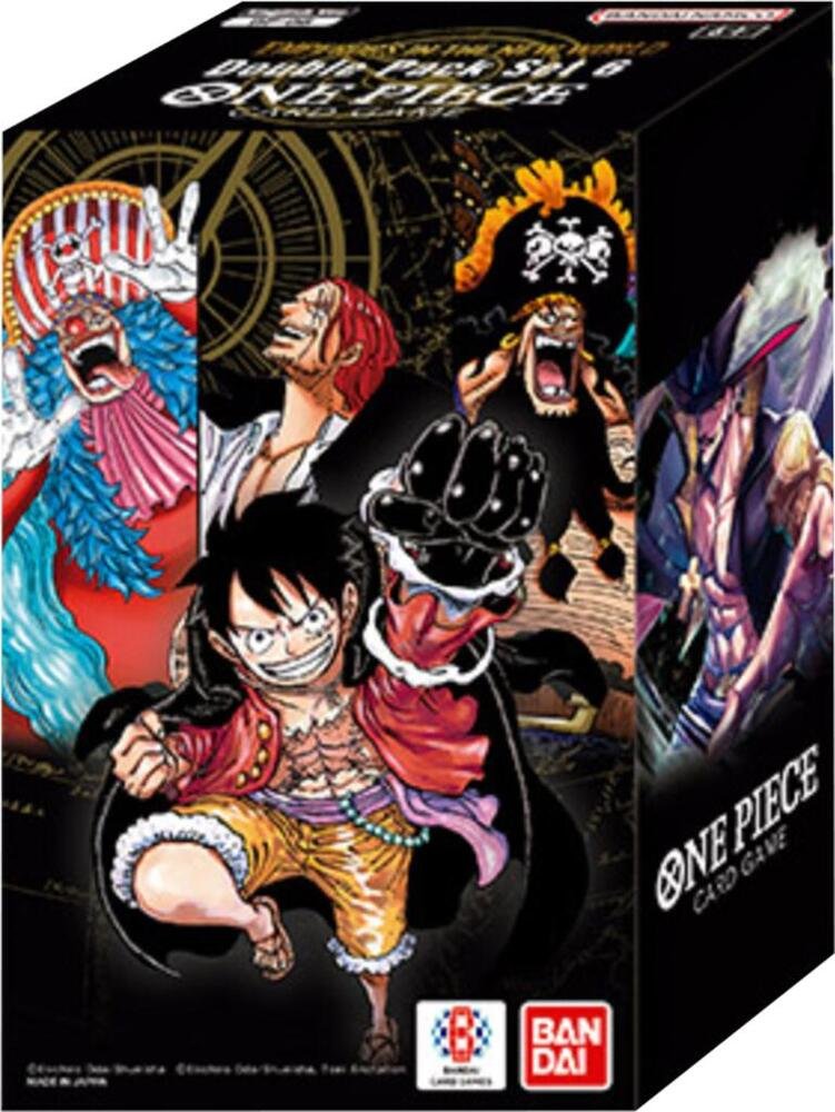 One Piece TCG OP-09 Double Pack Set Volume 6 - Emperors in the New World 2 Booster Packs DON Card Collectible Card Game