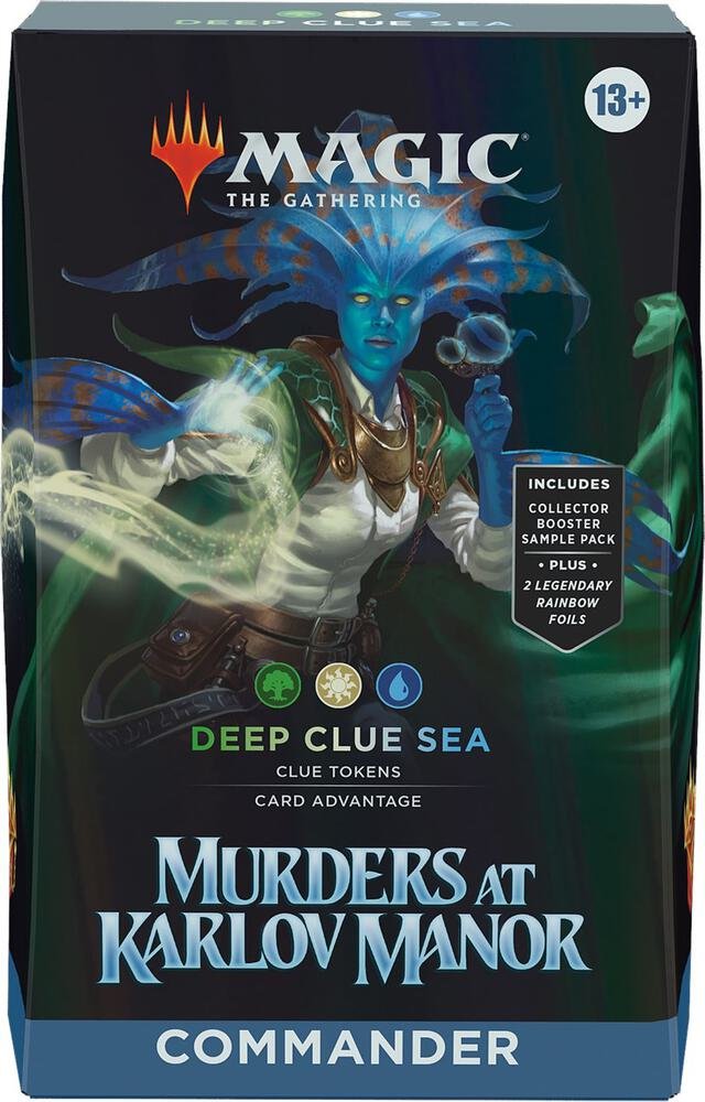 MTG Murders At Karlov Manor Deep Clue Sea Commander Deck Magic The Gathering Cards