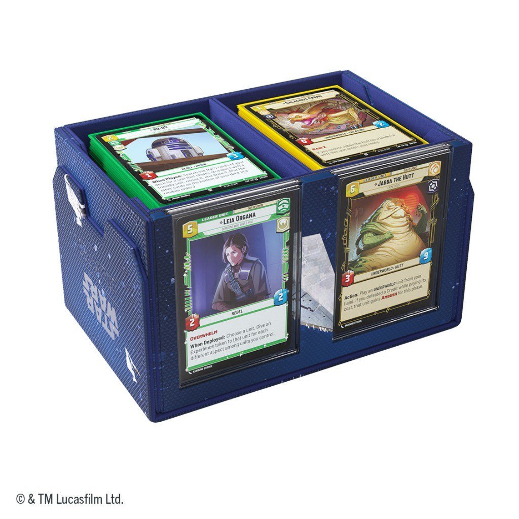 Star Wars Unlimited Double Deck Pod Star Destroyers – Official Premium Deck Box for 2 Double-Sleeved 60-Card Decks, UV-Protected Leader Card Cases