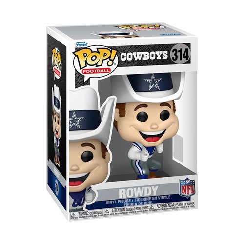 Dallas Regional Sports Capsule Funko Pop! Football NFL Cowboys - Set of 2 (Michael Irvin #321, and Cowboys Rowdy #314) Collectible Vinyl Figures