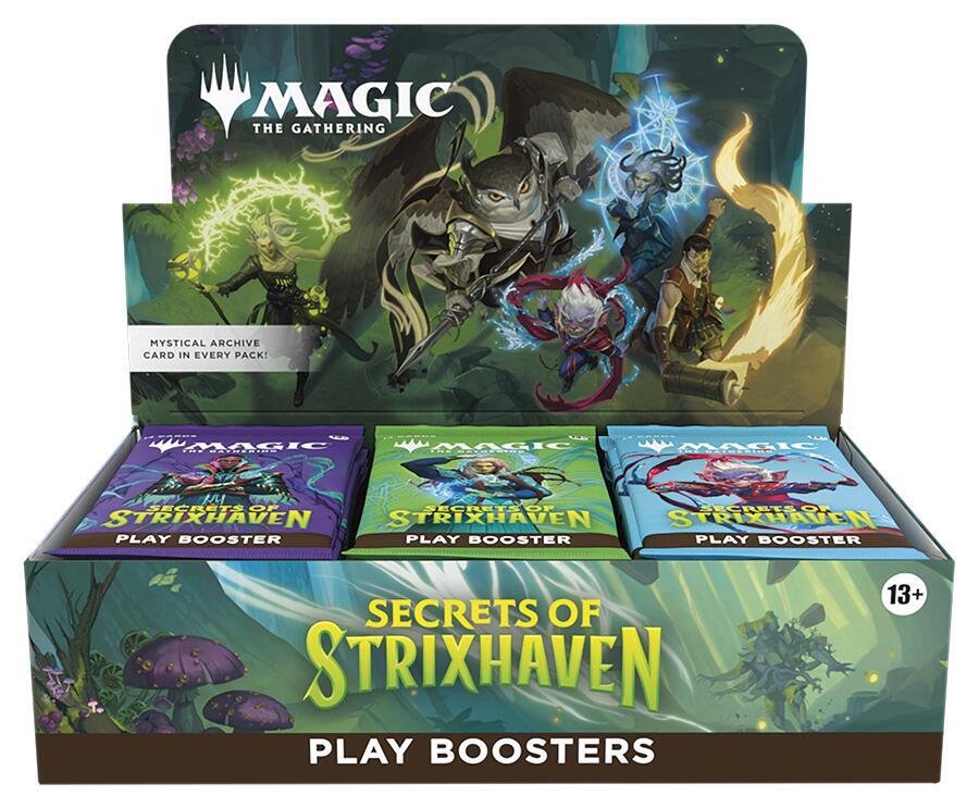 MTG Secrets of Strixhaven Play Booster Box – 30 Magic: The Gathering Boosters for Drafting, Deck Building, Collecting Rare & Foil Cards, Fun for