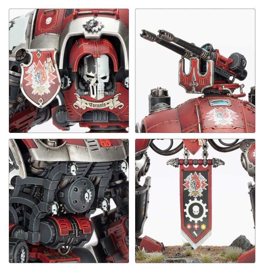 Warhammer 40K Imperial Knights Knight Questoris Model Kit – Multipart Plastic War Machine Figure with 6 Build Configurations for Warhammer 40,000