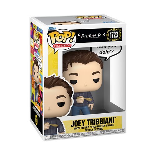 Joey Tribbiani #1723 Funko Pop! Television Friends - Approx. 4 3/4" Collectible Vinyl Figure Bundled with Display Box Protector Case