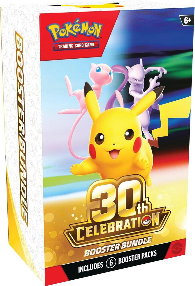 Pokémon TCG: 30th Celebration Booster Bundle (6 Factory-Sealed 30th Anniversary Expansion Booster Packs) - (Preorder)