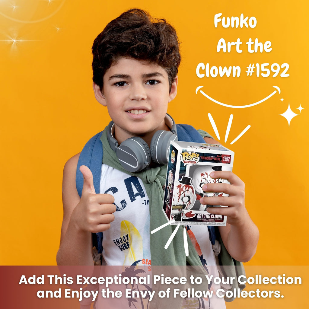 Bloody Art The Clown Funko Pop! Movies: Terrifier - Approximately 4 1/4" Horror Vinyl Figure #1592 with Display Box Protector Case