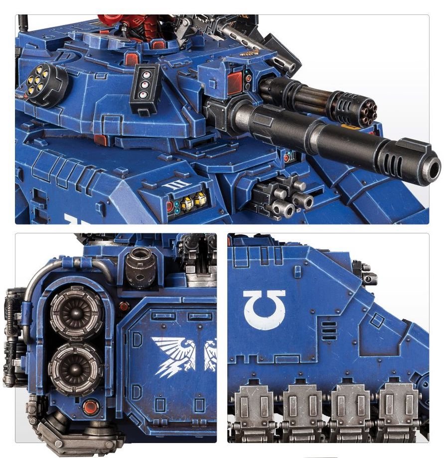 Warhammer 40,000 Space Marines Repulsor Executioner Tank Model Kit – Heavy Laser Destroyer or Macro Plasma Incinerator – Customizable Plastic Vehicle