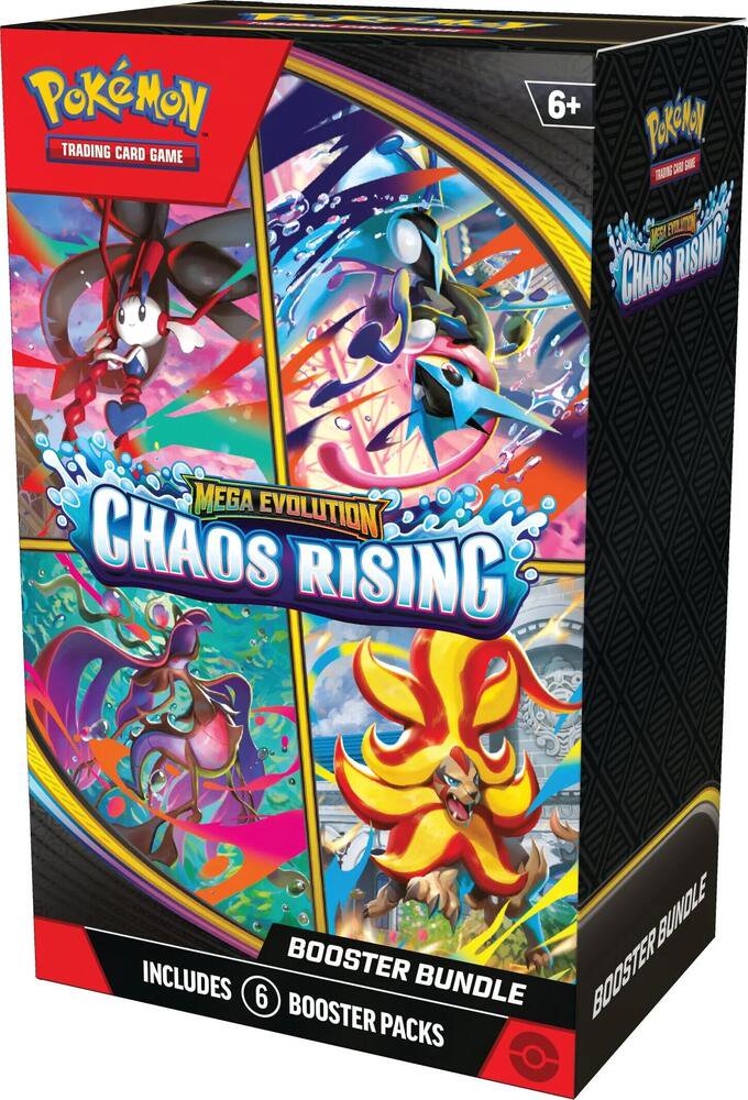 Pokemon TCG Chaos Rising Booster Bundle – ME04 Chaos Rising Expansion, Trading Card Game Booster Pack Set
