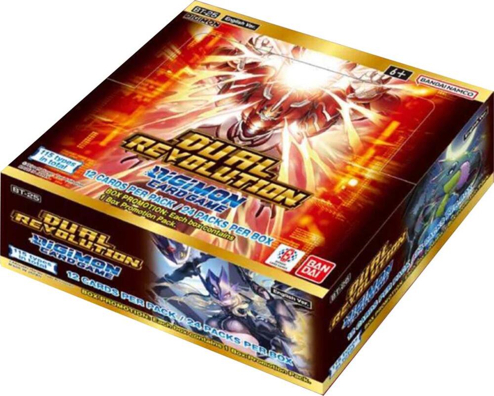 Digimon TCG Dual Revolution Booster Box 24 Packs Trading Card Collection
