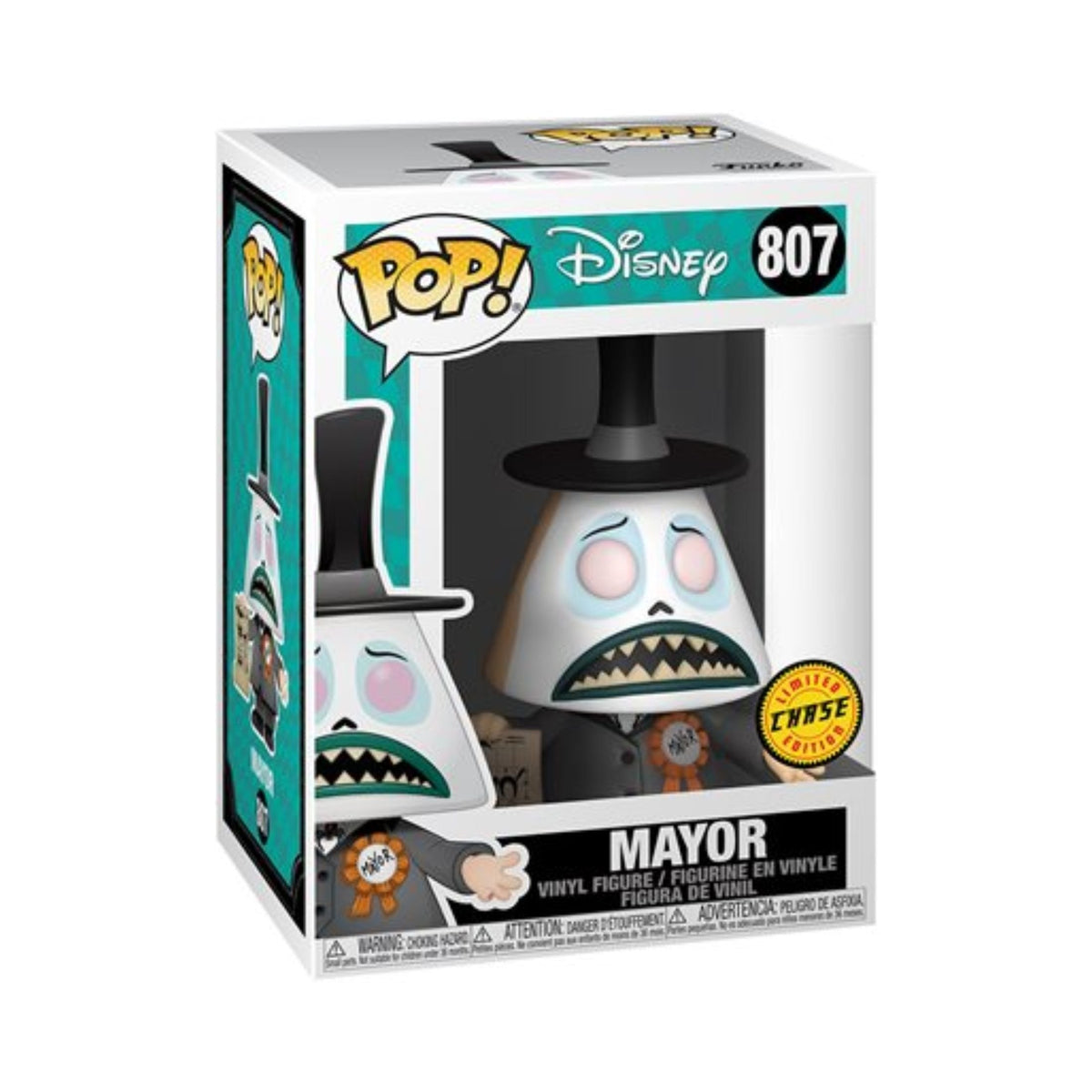 Mayor with Megaphone Funko Pop! Disney: The Night Before Christmas - Approx.3 3/4" Collectible Chase Limited Edition Vinyl Figure #807 with Display
