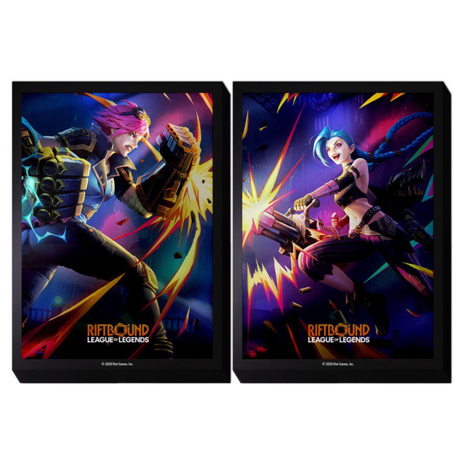 Riftbound: League of Legends Sleeves – Vi vs Jinx Card Sleeves