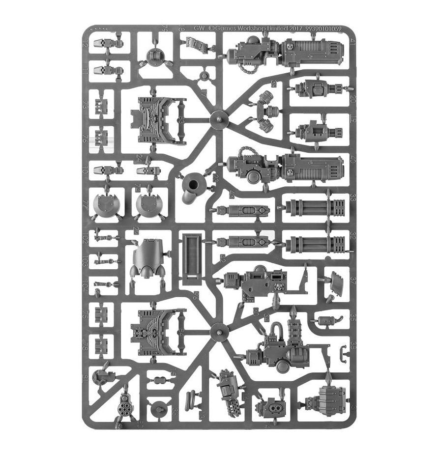Warhammer 40,000 Space Marines Primaris Redemptor Dreadnought Kit – Multi-Part Plastic Model with Weapons Options, 90mm Base & Transfer Sheet – Highly