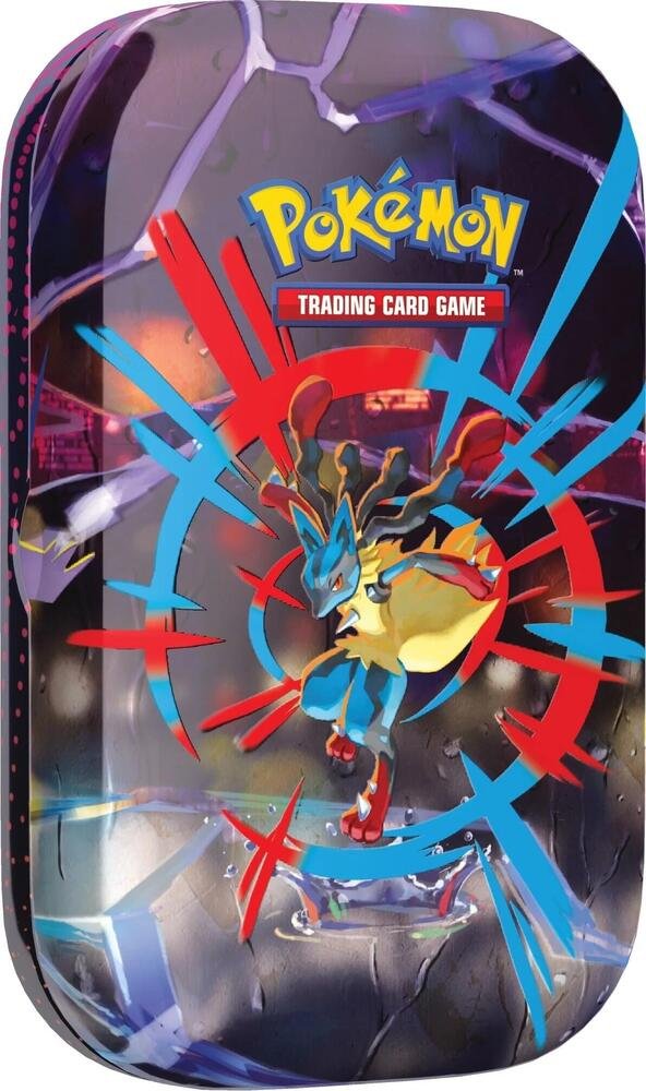Pokemon TCG Mega Evolution MEG Mini Tin - 2 Booster Packs, Sticker Sheet & Art Card - Pokemon Cards Pack Collector Tin - Pokemon Booster Pack Trading