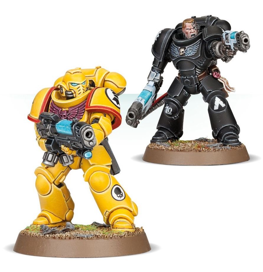 Warhammer 40,000 Space Marines Primaris Hellblasters Squad Miniatures Kit – 10 Multi-Part Plastic Models with Plasma Weapons, Citadel Bases & Transfer