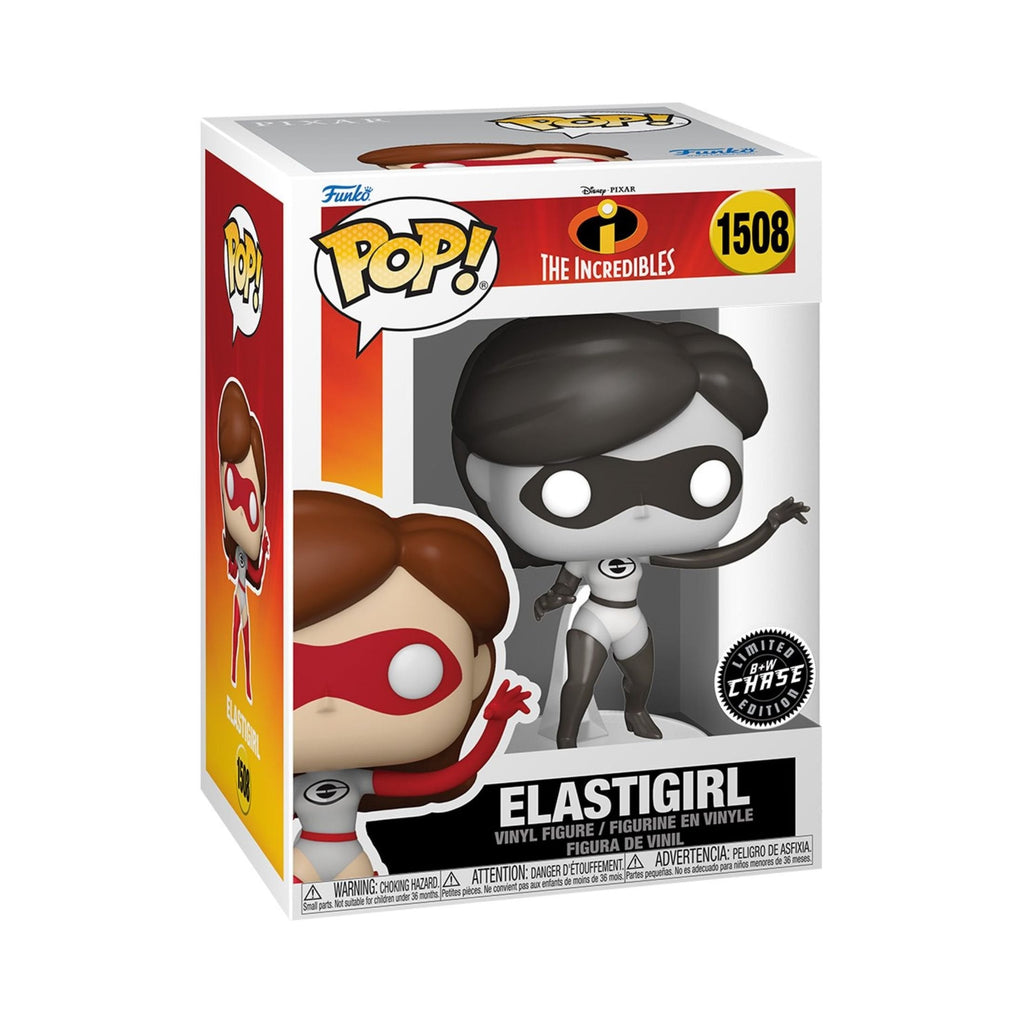 Elastigirl Funko Pop! The Incredibles 20th Anniversary - Approx. 4" Collectible B+W Chase Limited Edition Vinyl Figure #1508 with Display Box