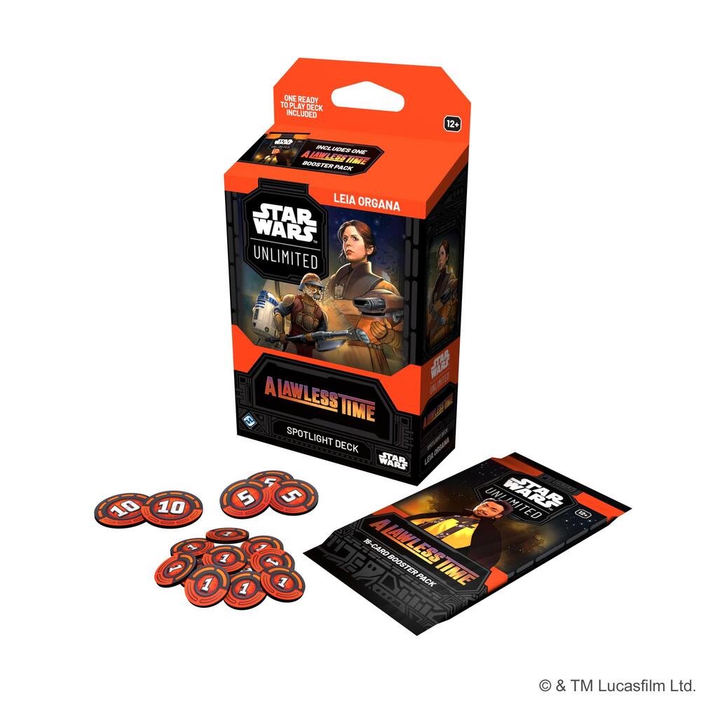 Fantasy Flight Games Star Wars Unlimited A Lawless Time Leia Organa Spotlight Deck - Pre-Constructed TCG Card Deck