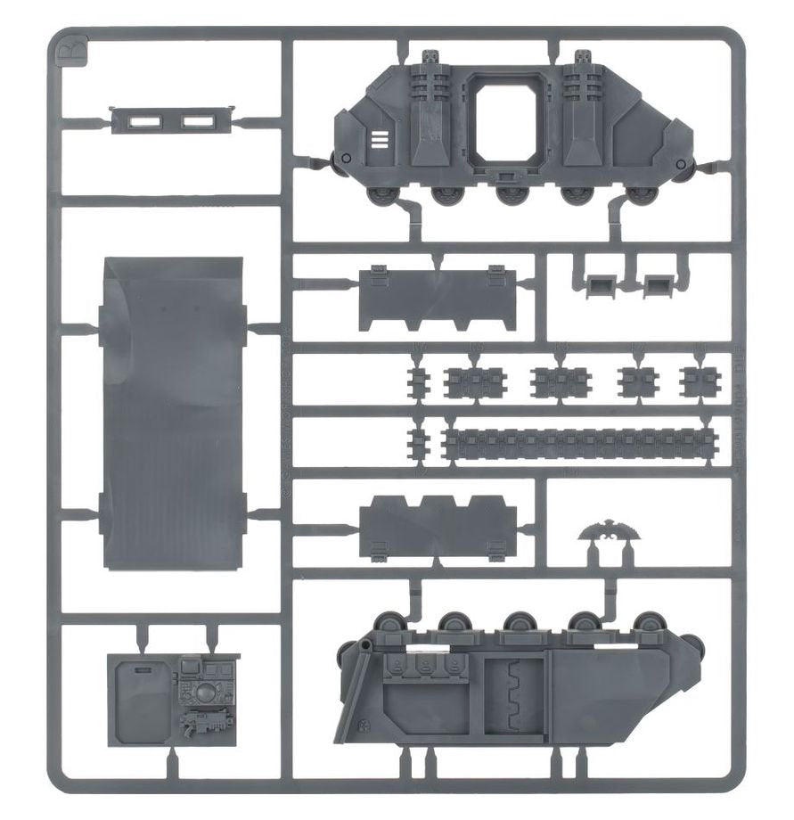Warhammer 40,000 Chaos Rhino Chaos Space Marines Chaos Rhino Vehicle Kit for Warhammer 40K – Customizable Plastic Transport with Weapon & Cosmetic