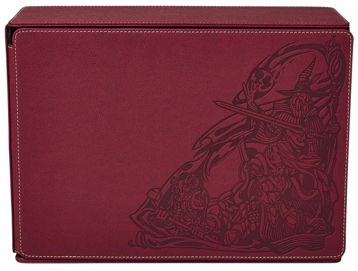 Dragon Shield Role Playing Game Master Companion Blood Red – Compatible with Official DND Spell Cards - 6 Foam Trays with Room for a Total of Over 40