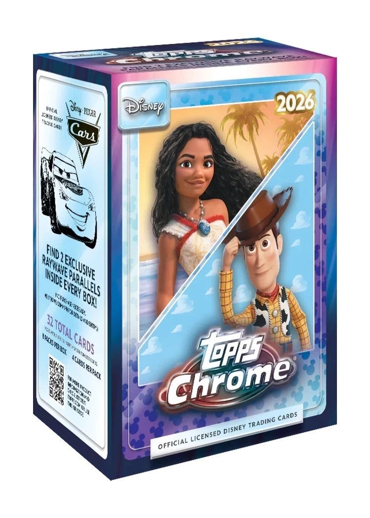 2026 Topps Chrome Disney Value Blaster Box Factory Sealed Trading Card Collection (Preorder)