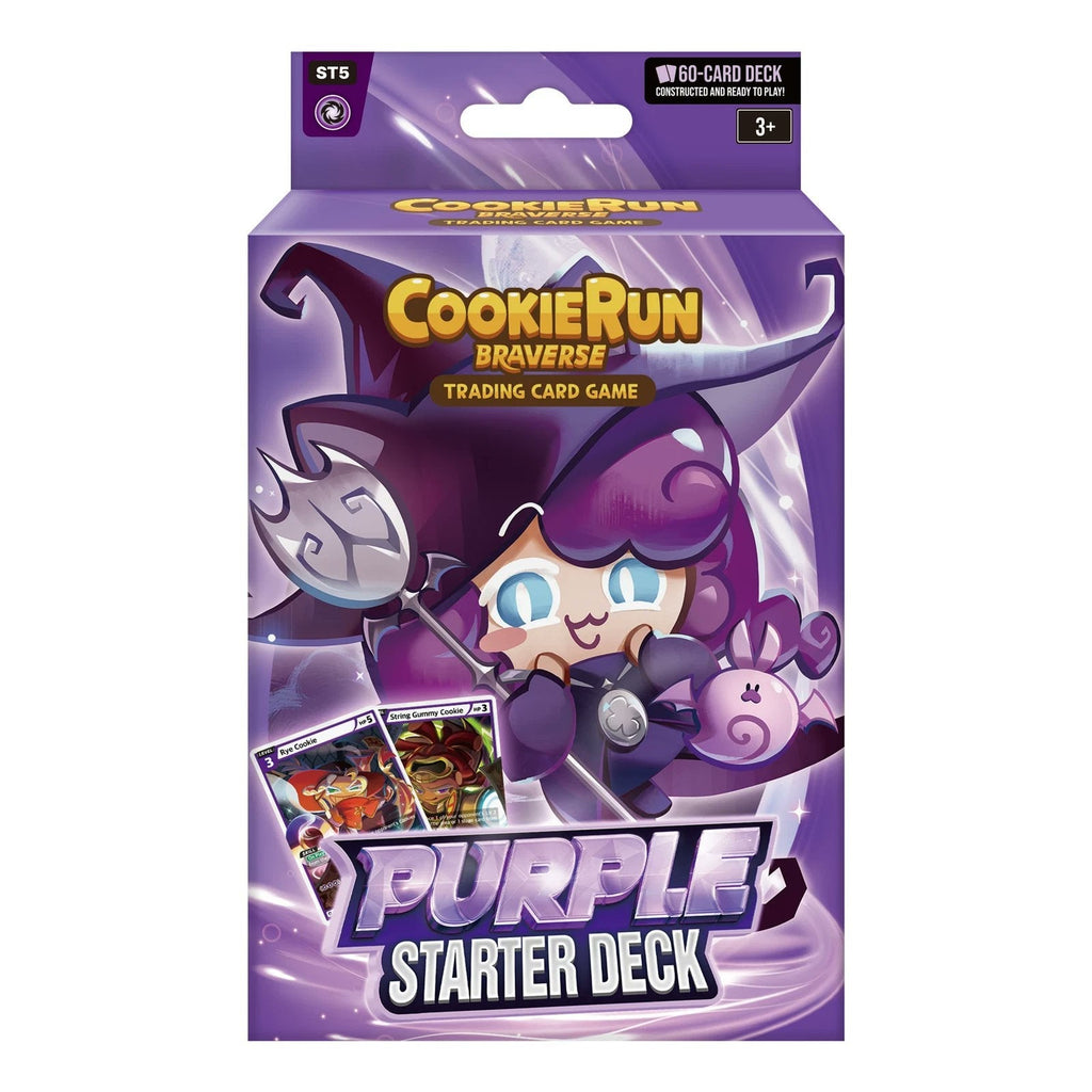Cookie Run TCG ST5 Purple Starter Deck 60 Card Prebuilt Deck Cookie Run Card Game