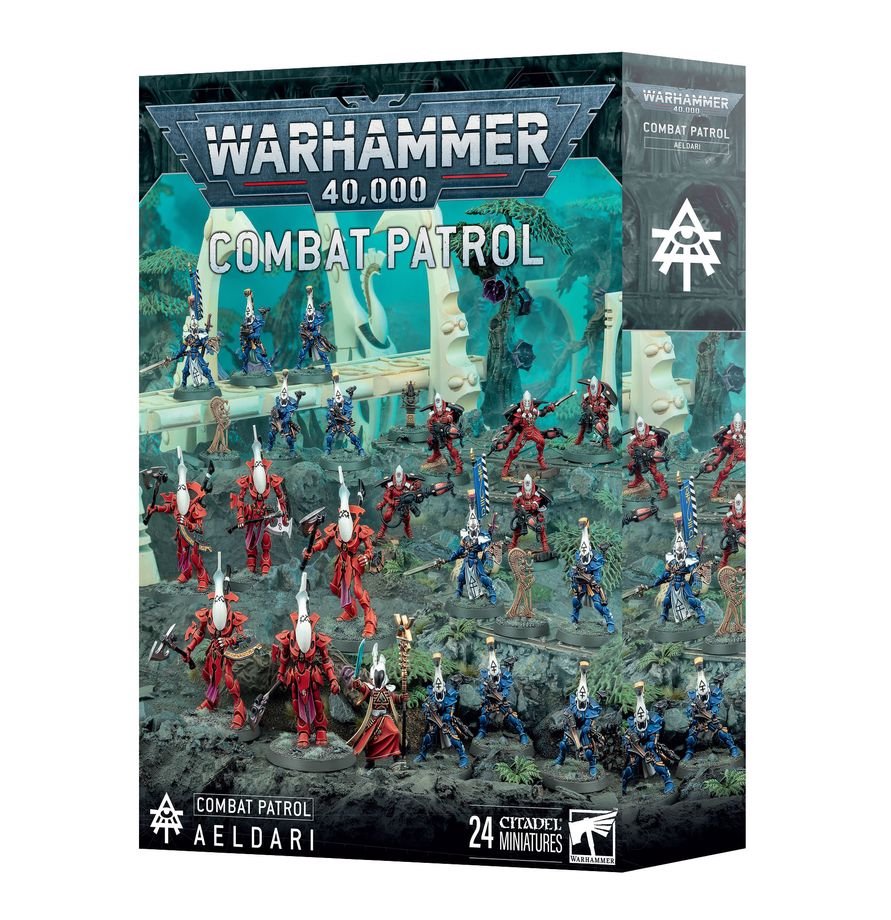 Warhammer 40,000 Combat Patrol: Aeldari – 24 Miniatures, Spiritseer, Dire Avengers, Warp Spiders & Wraithblades, Warhammer 40K Combat Patrol Army Set