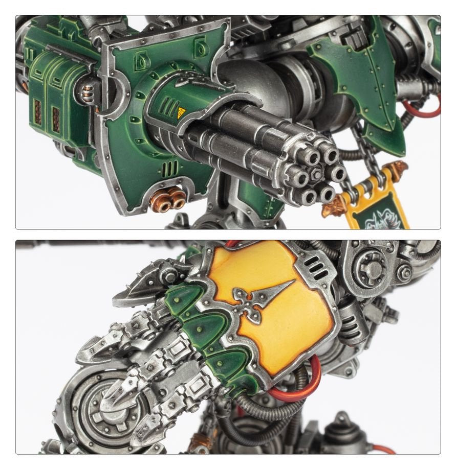 Warhammer 40K Imperial Knights Knight Questoris Model Kit – Multipart Plastic War Machine Figure with 6 Build Configurations for Warhammer 40,000