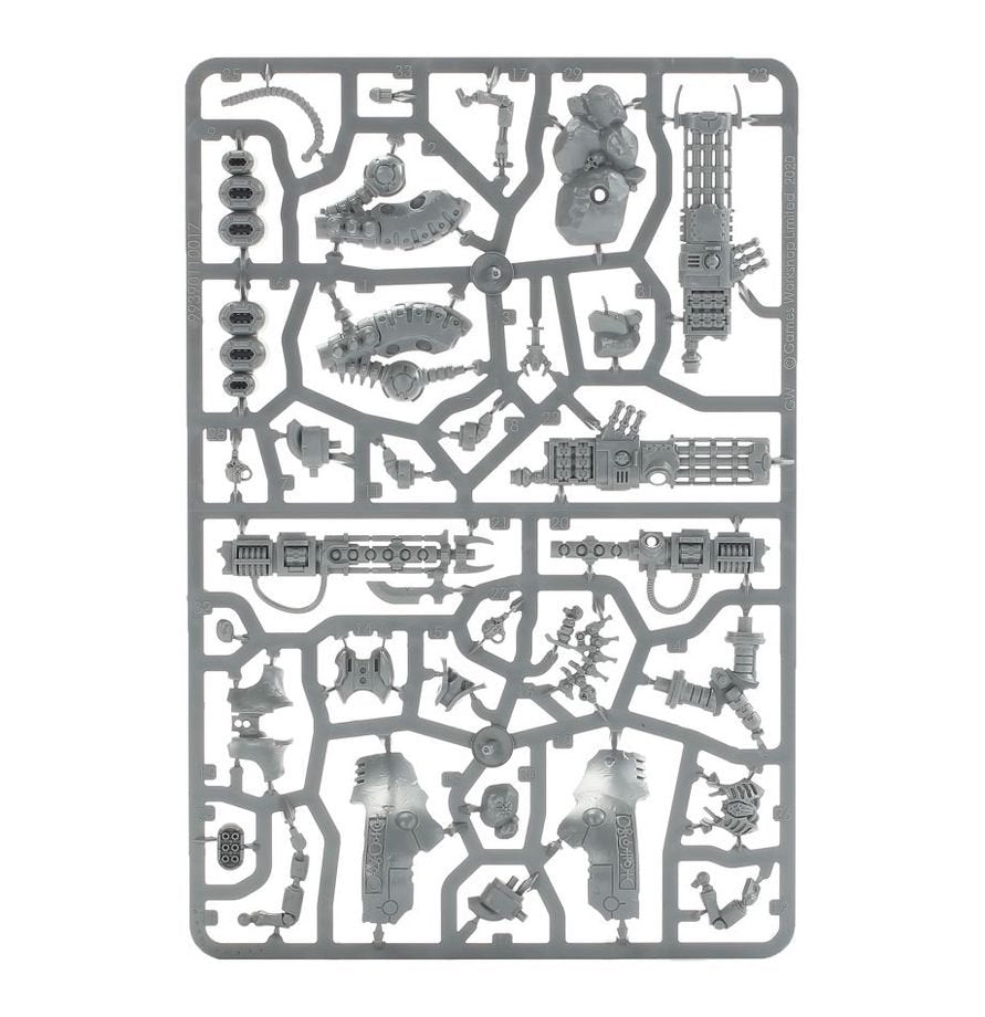 Warhammer 40,000 Necrons Lokhust Heavy Destroyer Push-Fit Miniature Model Kit with Gauss Destructor or Enmitic Exterminator, 60mm Base, Warhammer 40K