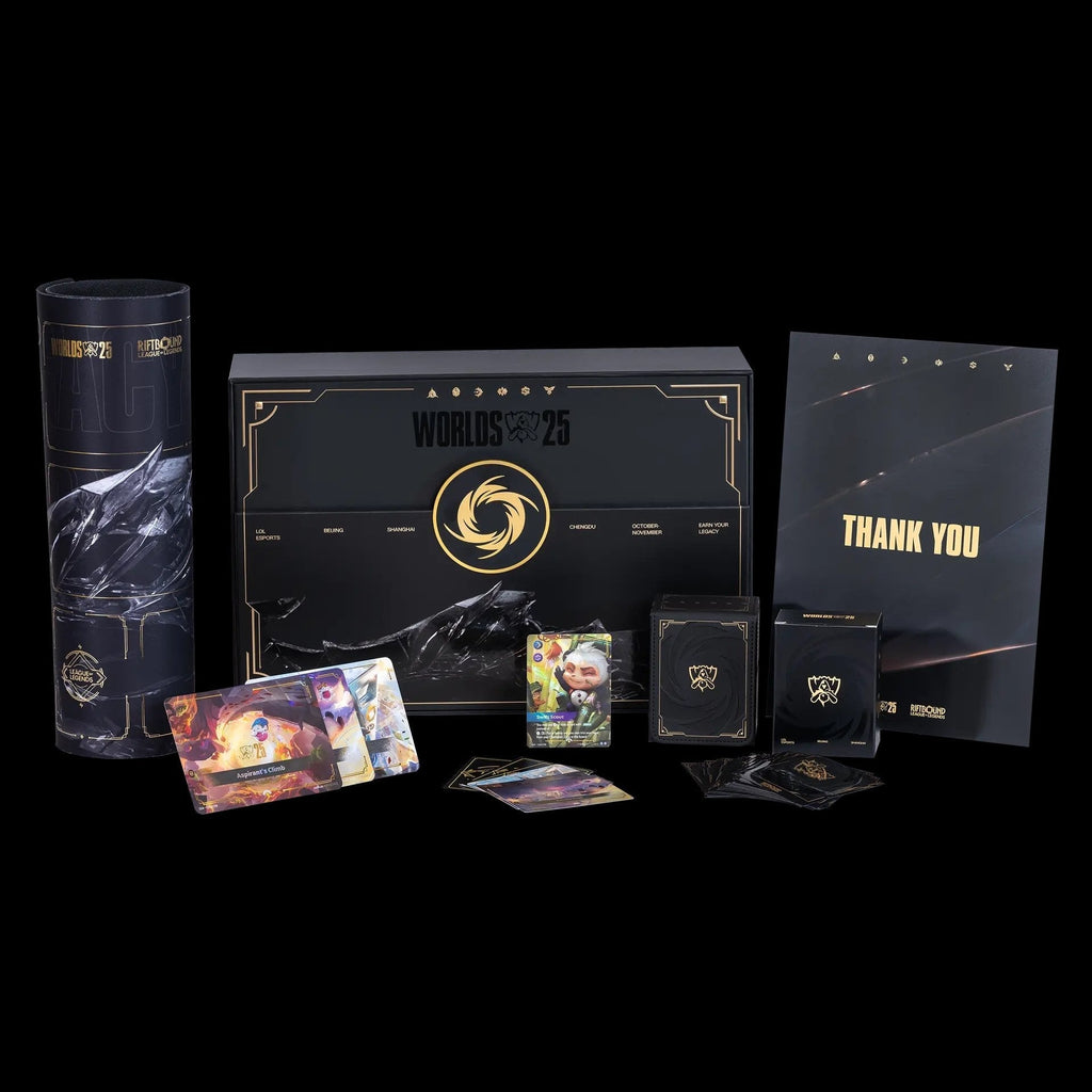 Riftbound Worlds Bundle 2025 Collector Set – Panda Teemo Promo, Foil Playmat & Sleeves *Preorder* December 2025