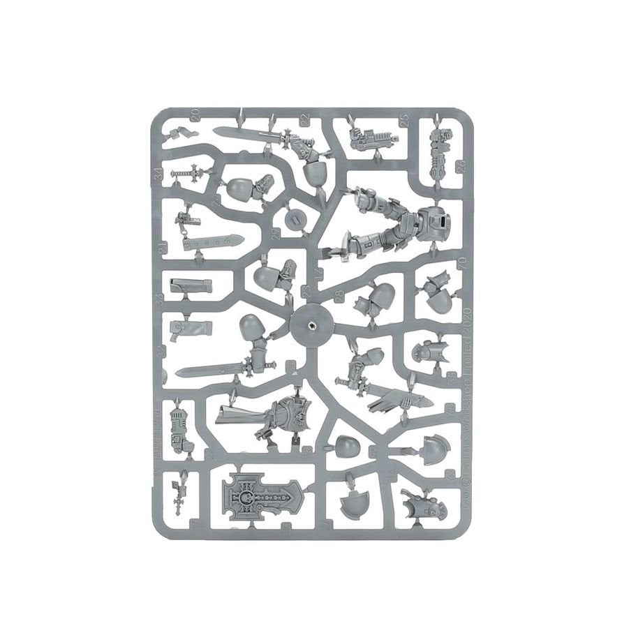 Warhammer 40,000 Space Marines Bladeguard Veteran Squad – 3 Plastic Miniatures with Power Swords & Storm Shields, Customizable Warhammer 40K Model Kit