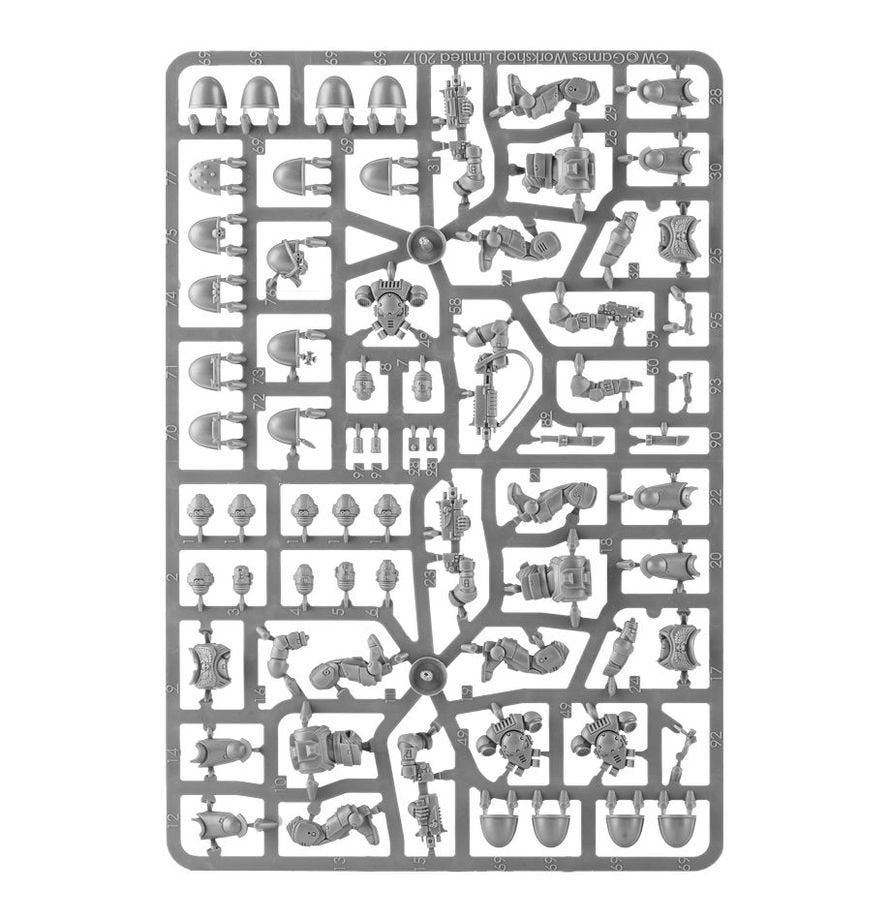 Warhammer 40K Space Marines Primaris Intercessors Squad Miniatures Set – 10 Multi-Part Plastic Figures with Bolt Rifle Options, Mk X Tacticus Armour &