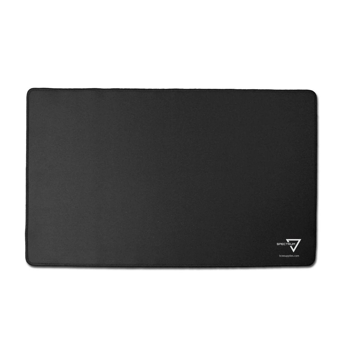 BCW Spectrum Playmat with Stitched Edging Black Trading Card Game Mat