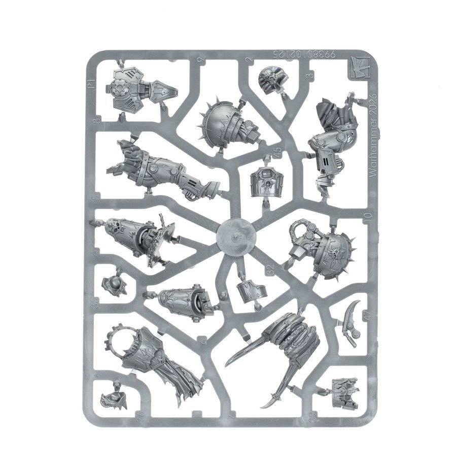 Warhammer 40,000 Chaos Space Marines Mutilators – 3 Multipart Plastic Miniatures with Interchangeable Weapons, Chaos Space Marines Army Unit, Citadel