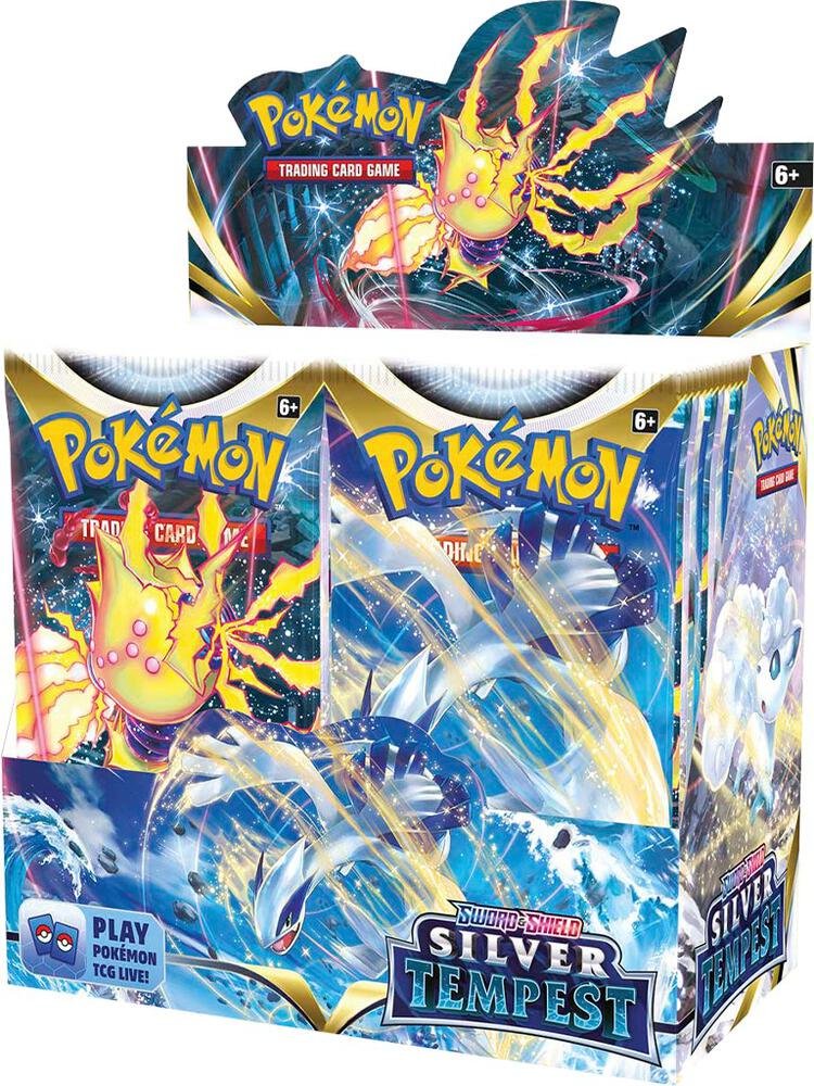 Pokémon TCG Sword & Shield Silver Tempest Booster Box – Sealed Pokémon Cards for Collectors & Trading Card Game