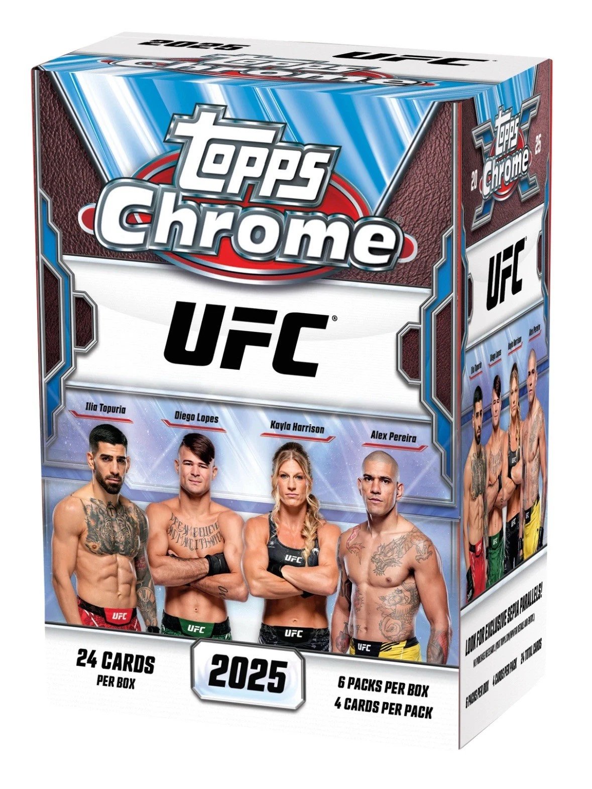Topps Chrome UFC Trading Card 2025 Blaster Box – Collectible Sports Cards