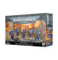 Warhammer 40K Assault Intercessors with Jump Packs - Space Marine Airborne Assault Squad Miniatures - Build 5 Jump Pack Intercessors with Chainswords