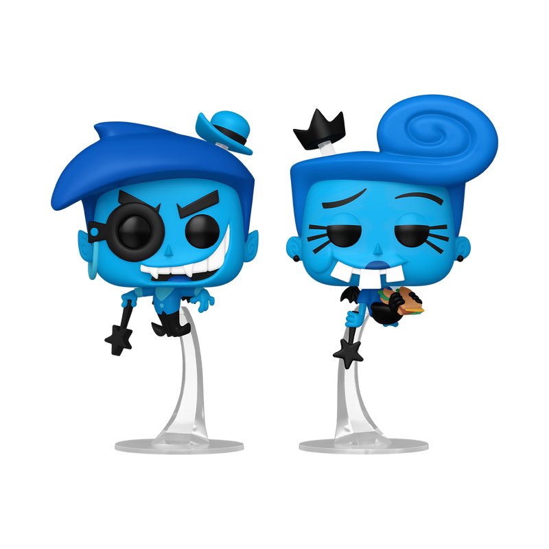 Anti-Cosmo & Anti-Wanda Funko Pop! The Fairly OddParents 2-Pack - WonderCon 2025 Exclusive SHARED Sticker - Approx. 4.95" and 5.05" Collectible Vinyl