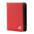 Zion Cases Diamond Texture Toploader Binder Red 4 Pocket Trading Card Album