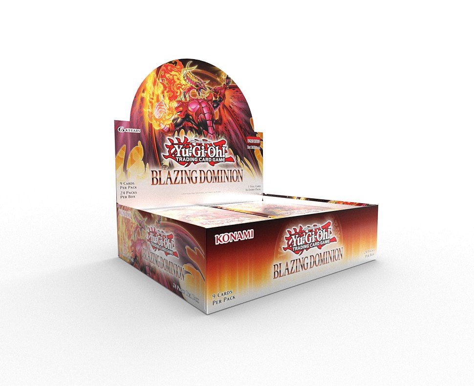 Yu-Gi-Oh! Blazing Dominion Booster Box – 24 Booster Packs, 9 Cards per Pack – Official Konami Trading Card Game Expansion Set for Deck Building
