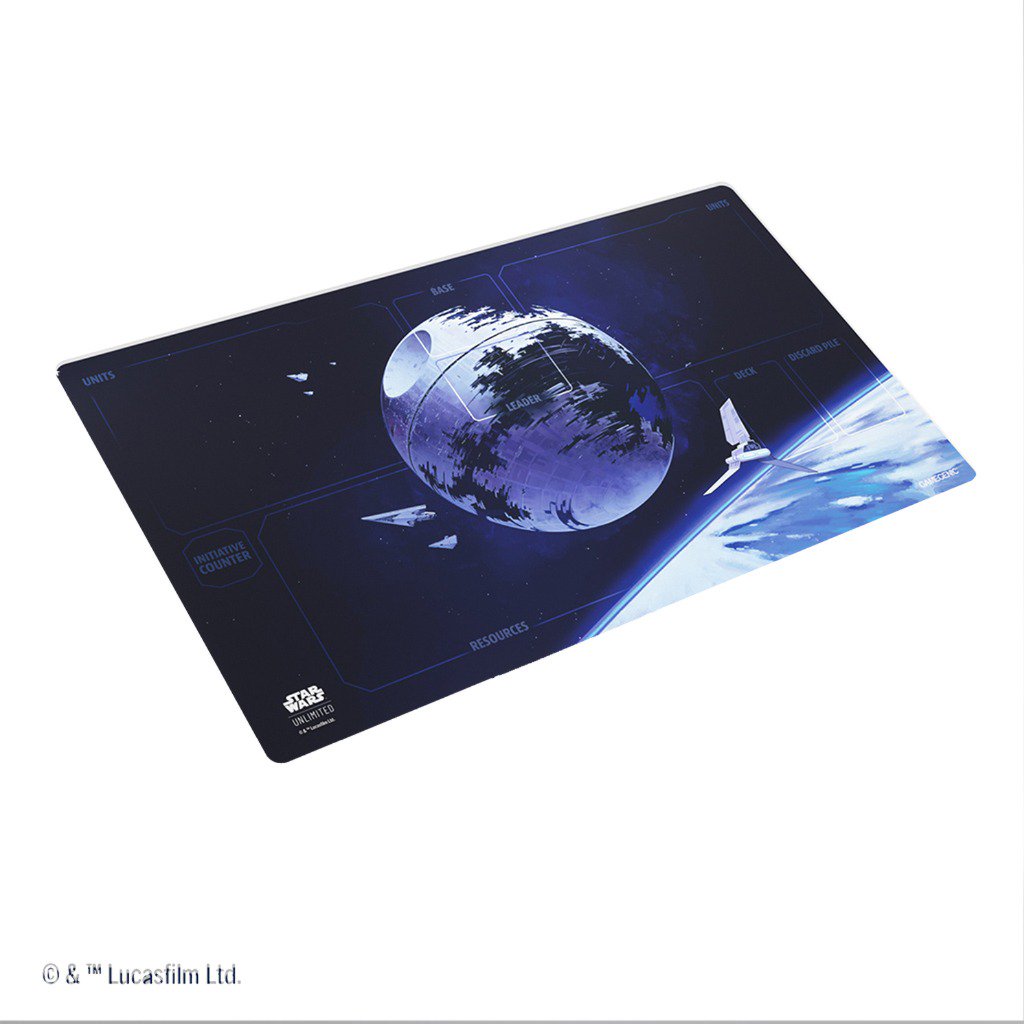 Star Wars Unlimited Prime Game Mat Death Star, 2mm Cushioned Gaming Playmat with Anti-Slip Back, Full-Color Printed Surface for TCG, LCG, Tabletop