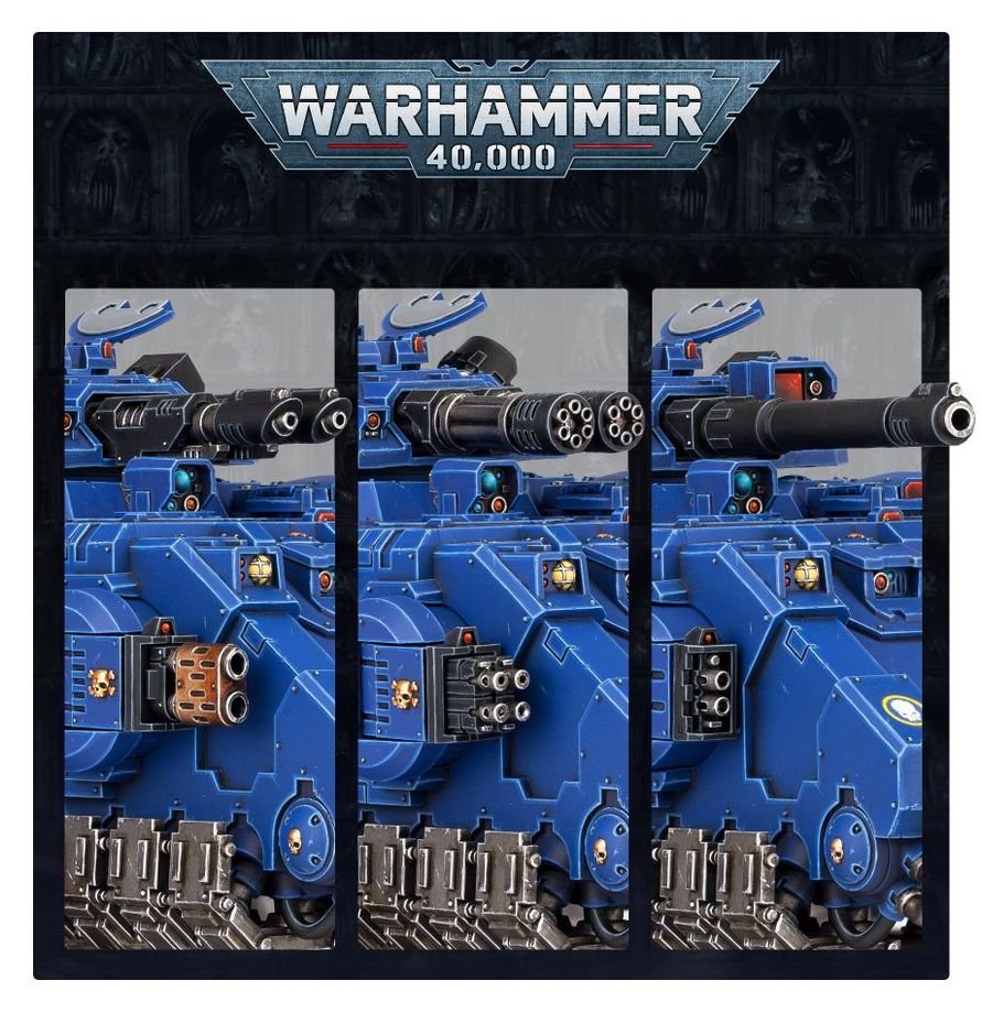 Warhammer 40,000 Space Marines Gladiator Lancer Heavy Support Tank Model Kit, Builds Gladiator Valiant Reaper or Impulsor, Citadel Miniature for